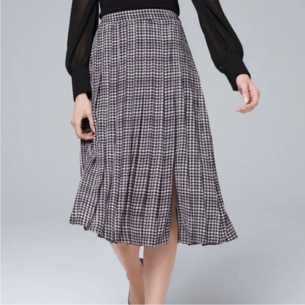 White House Black Market Houndstooth Skirt NWT